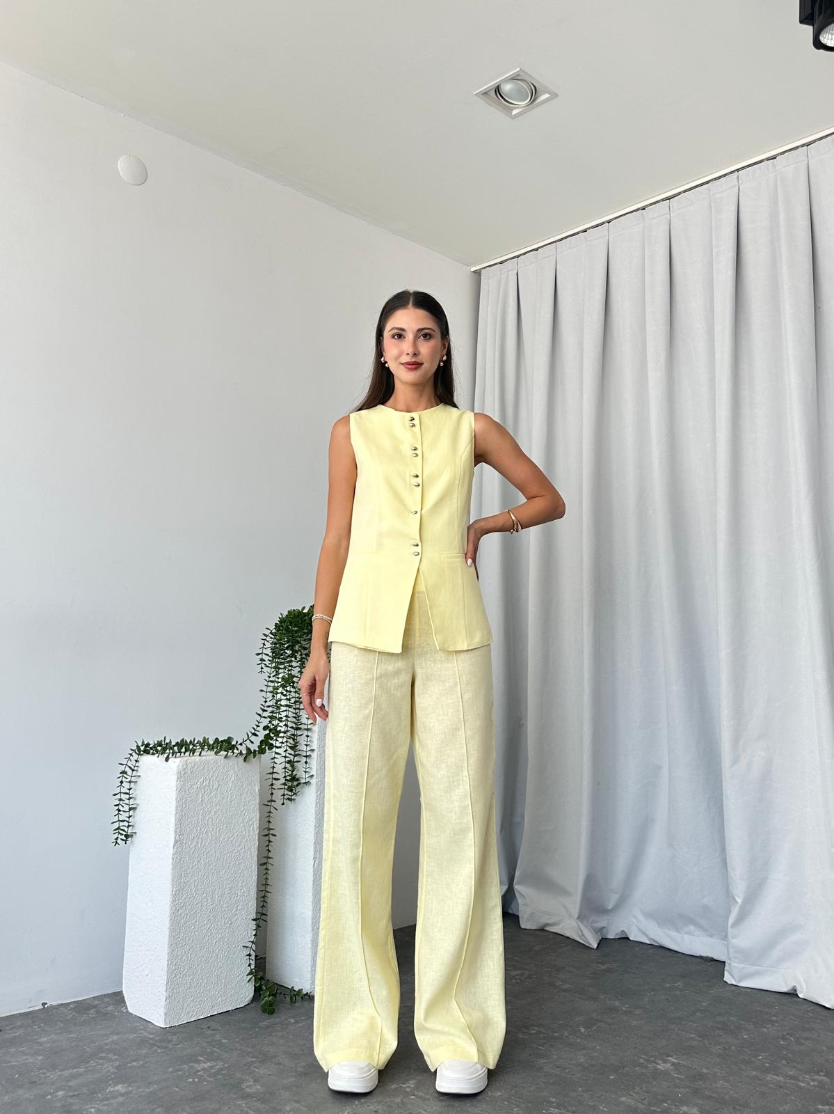 Kadın Elena Sarı Takım - Görsel 4