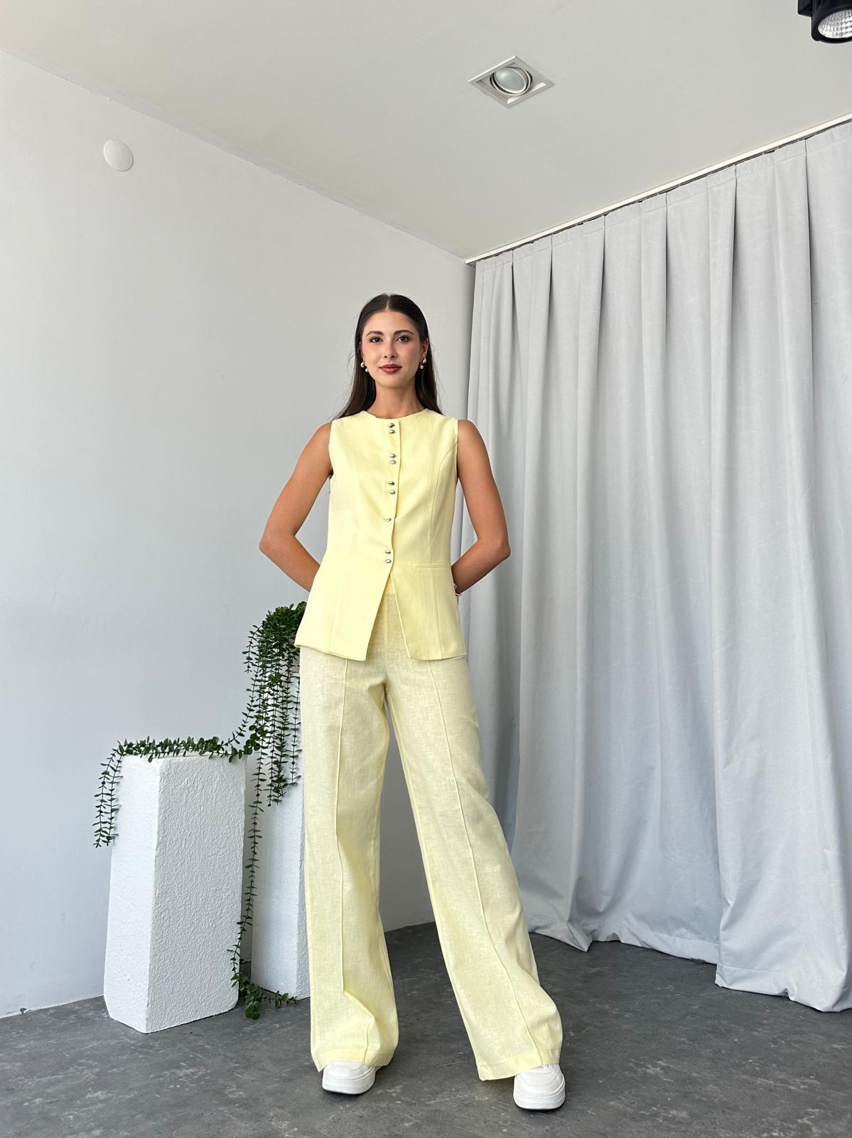 Kadın Elena Sarı Takım - Görsel 9