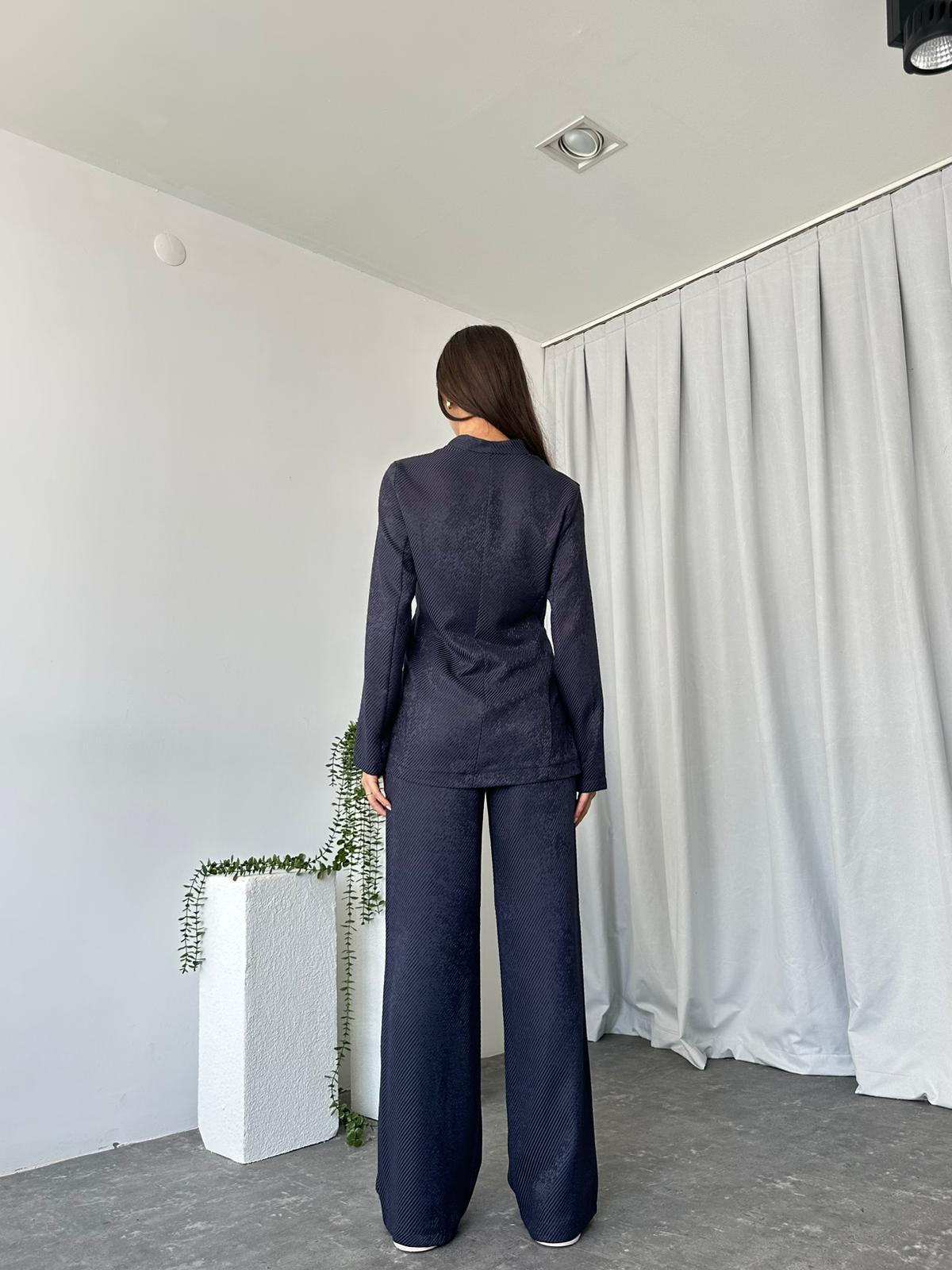 Kadın Maya Lacivert Gömlek Takım - Görsel 4