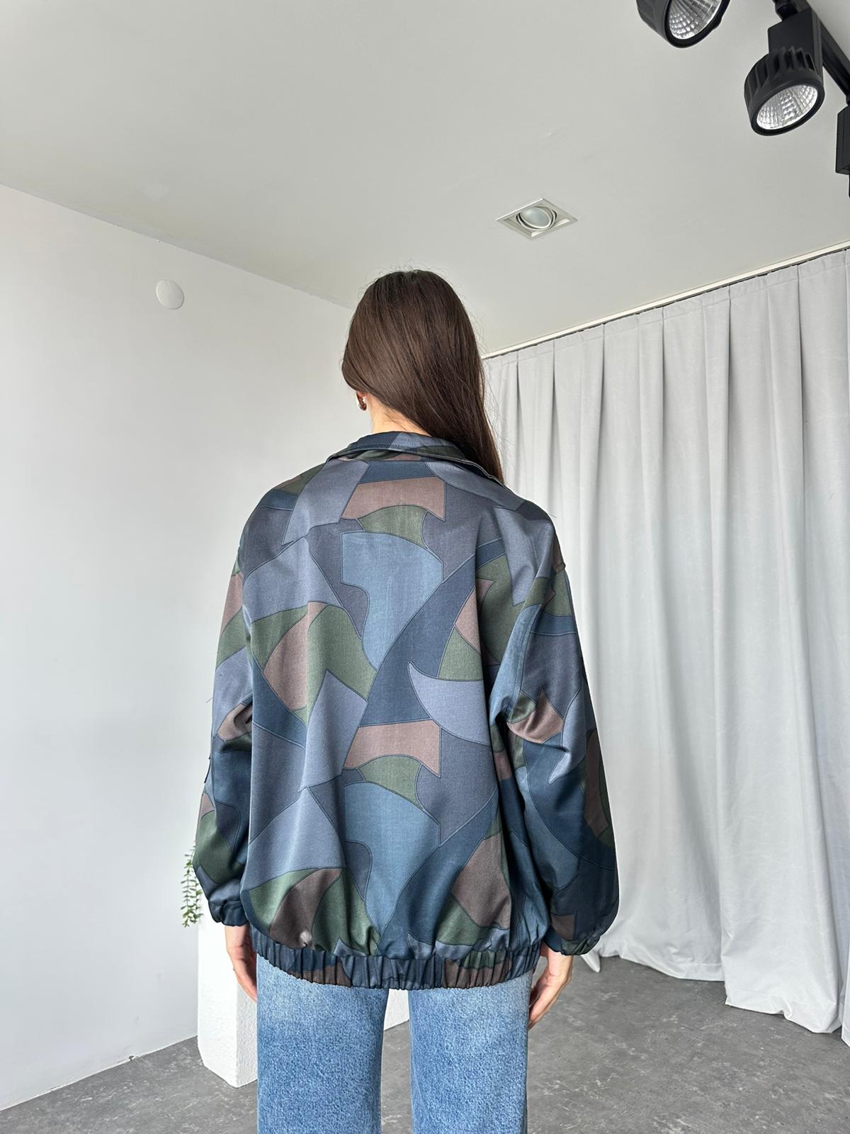 Kadın Saten Yüzeyli Bomber - Görsel 8