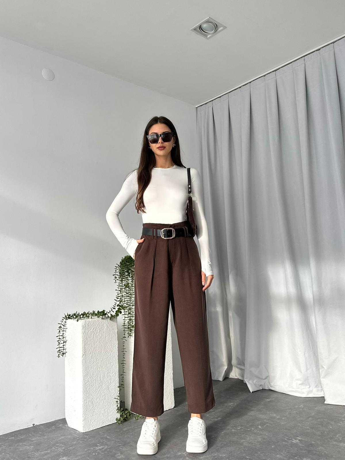 Lisa Kahverengi Pantolon - Görsel 2