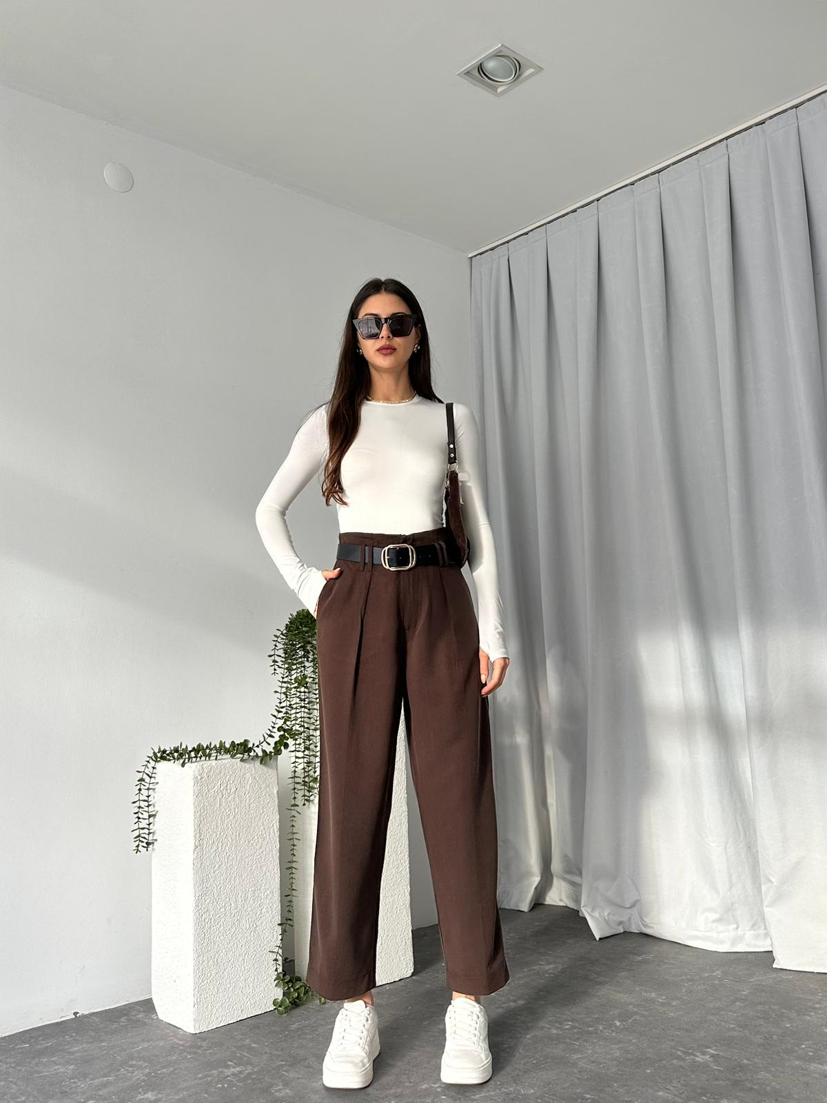 Lisa Kahverengi Pantolon - Görsel 3