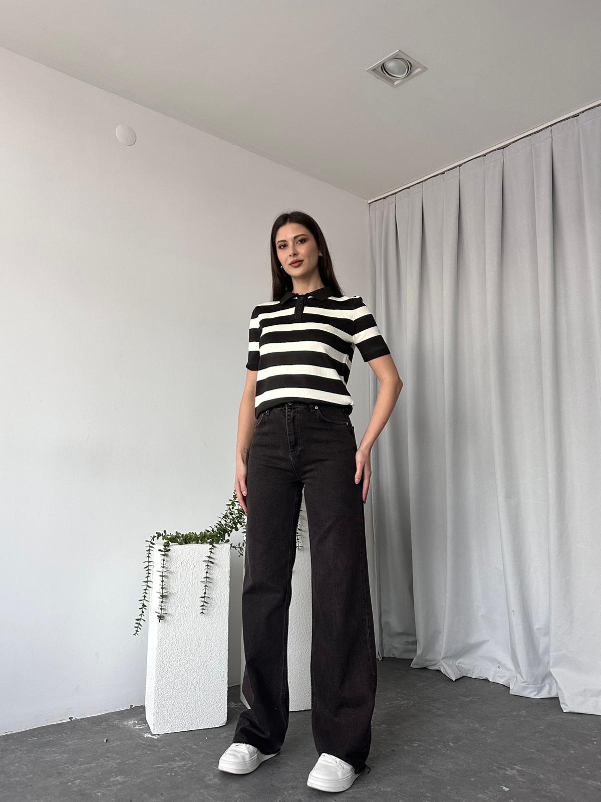 Kahverengi Wide Leg Jean