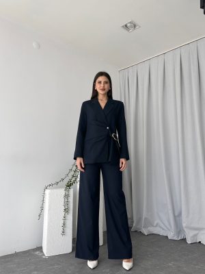 Kadın Ellie Lacivert Ceket-Pantolon Takım