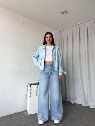 Light Blue Plazzo Jean