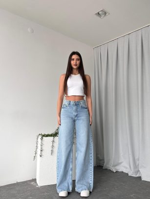 Light Blue Plazzo Jean