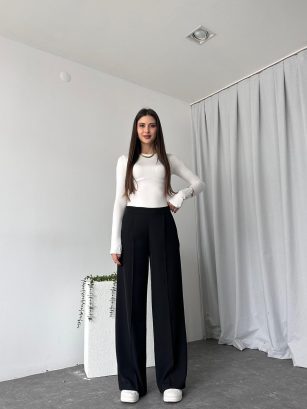 Kadın Siyah Premium Pantolon