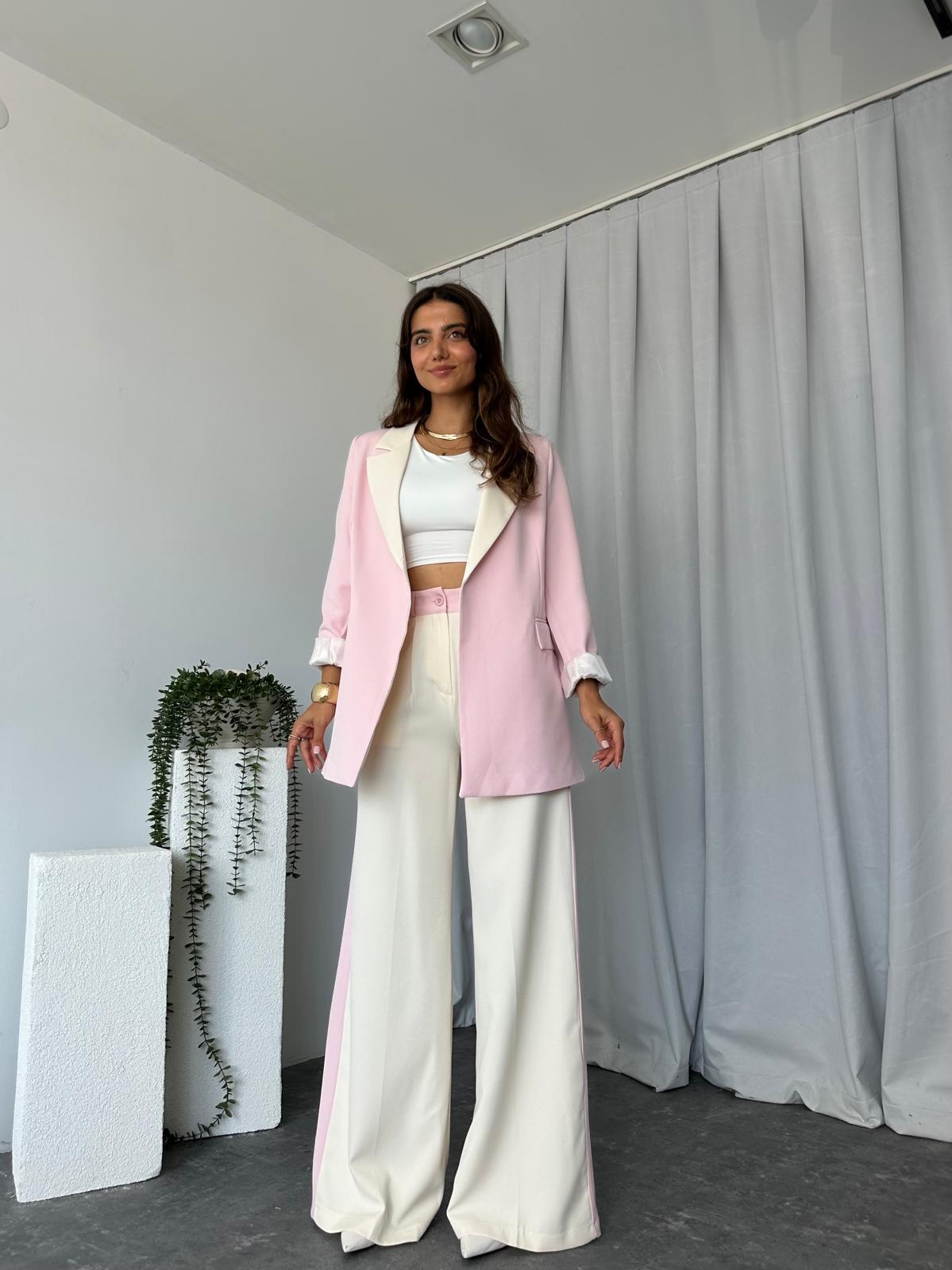 Kadın Aris Pembe Ceket-Pantolon Takım - Görsel 7